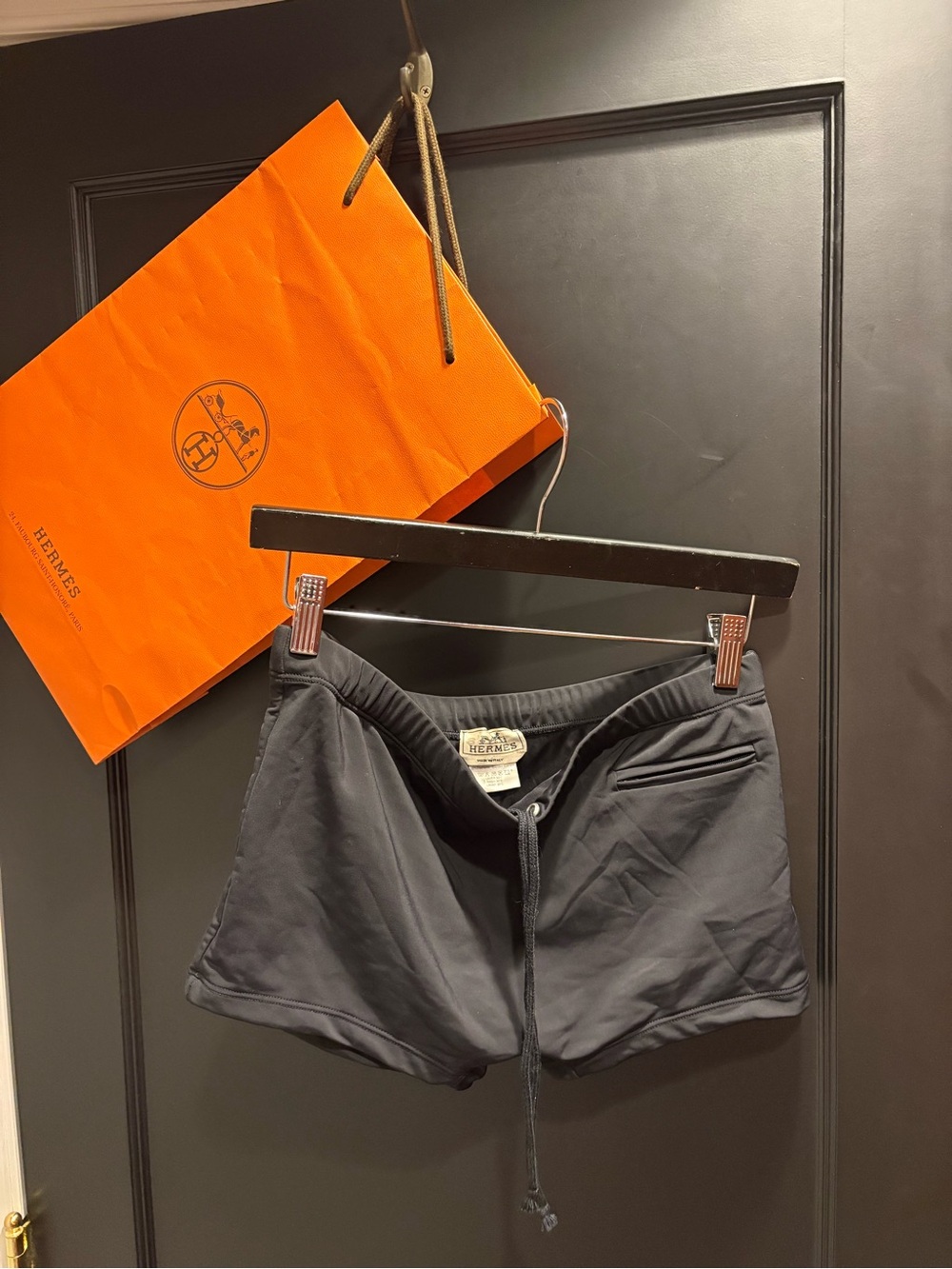Hermes boy short  brief swim trunks nylon spandex size small more medium sexy
